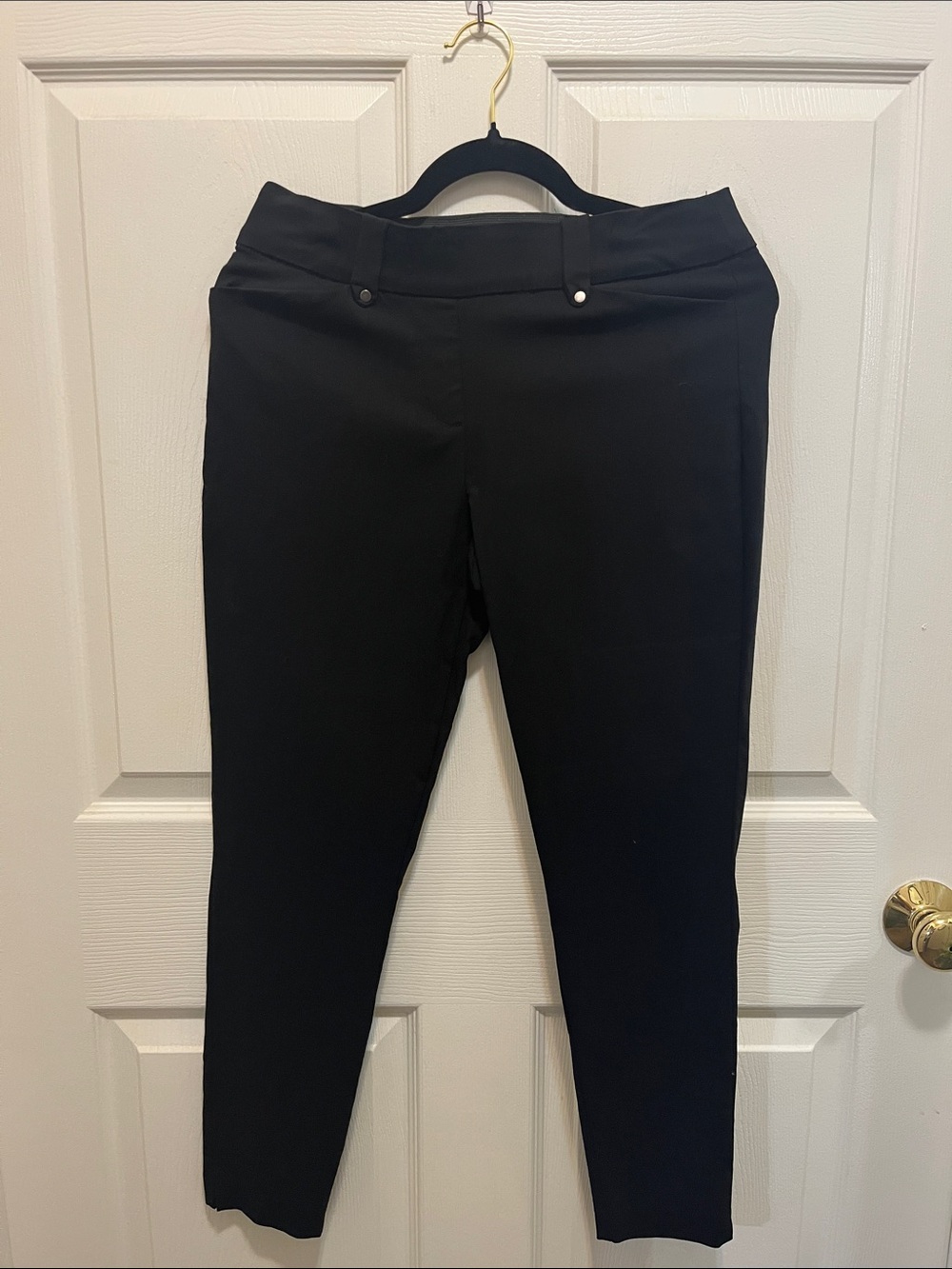 Maurices Black Skinny Ponte Pull-On Pants